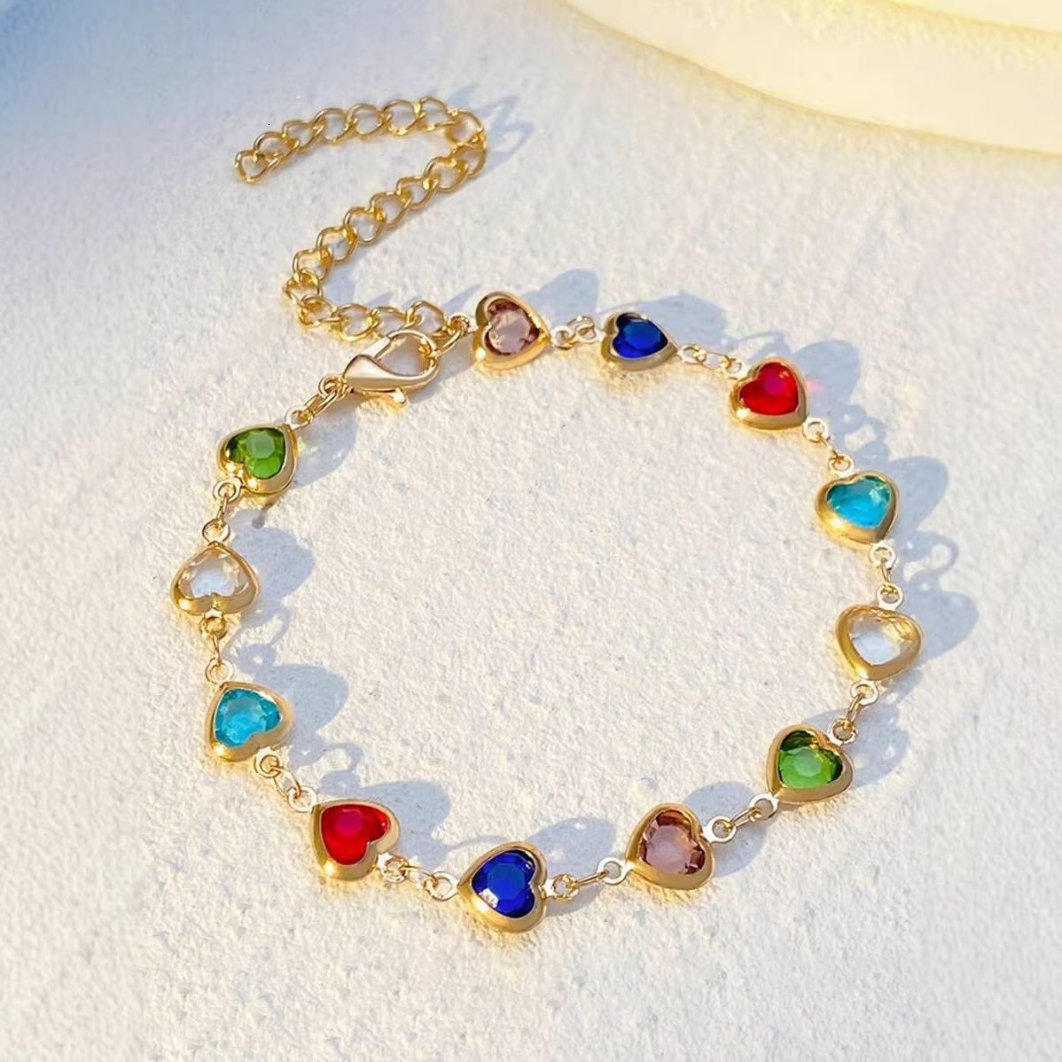 Luxury Brand Designer Jewelry Luxury Brand Designer Jewelry European And American New Trendy Red Heart Bracelet Niche Design Light Luxury High-End Fas