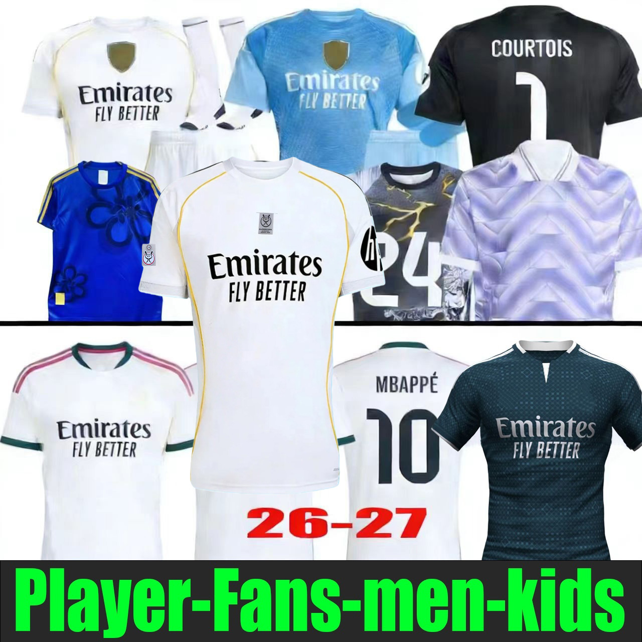 soccer jerseys 3xl 4xl 26 27 MBAPPE 10 BELLINGHAM VINI JR real valverde TRENT GONZALO 2025 2026 football shirt A.CARRERAS Camisetas MaDrIdS men kids ENDRICK HUIJSEN