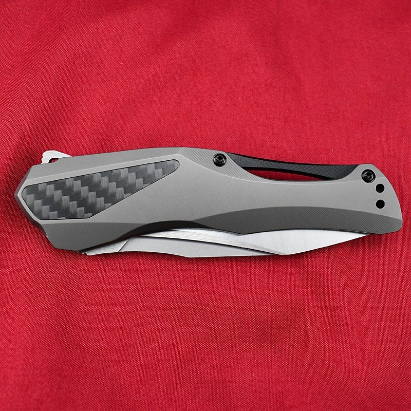 Folding Knife KS 5500 Collateral KVT Assisted Flipper Knife D2 Drop Point Blade Stainless Steel Handles Outdoor Camping Knife