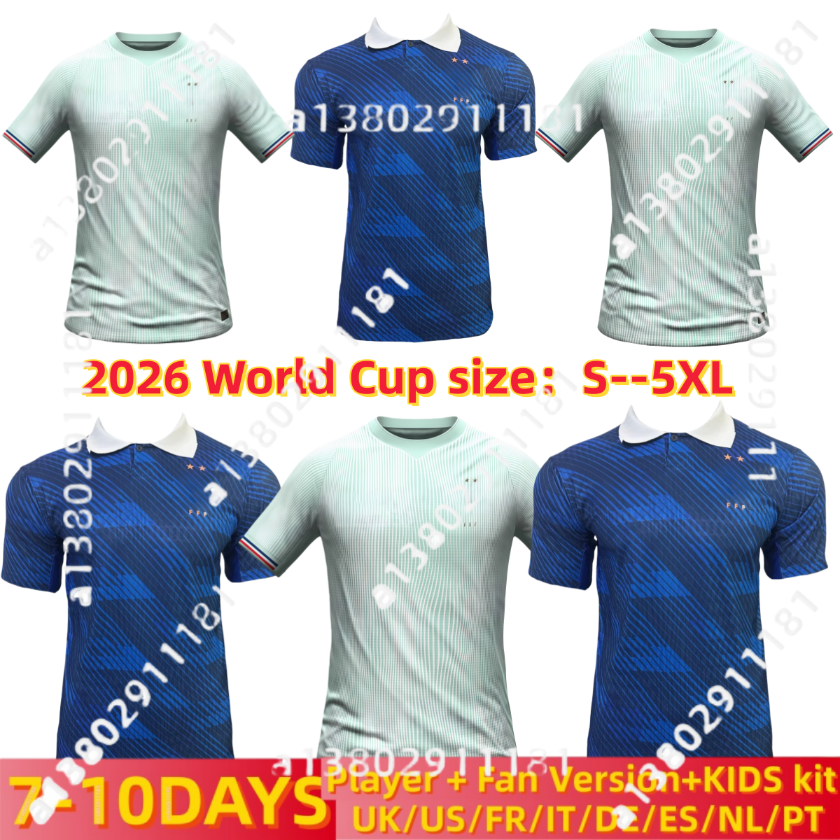 France 2026 World Cup Soccer Jerseys French OLISE CAMAVINGA maillot France Football shirts EKITIKE DEMBELE maillot foot HERNANDEZ FR kits MBAPPE enfants 3XL 4XL 5XL