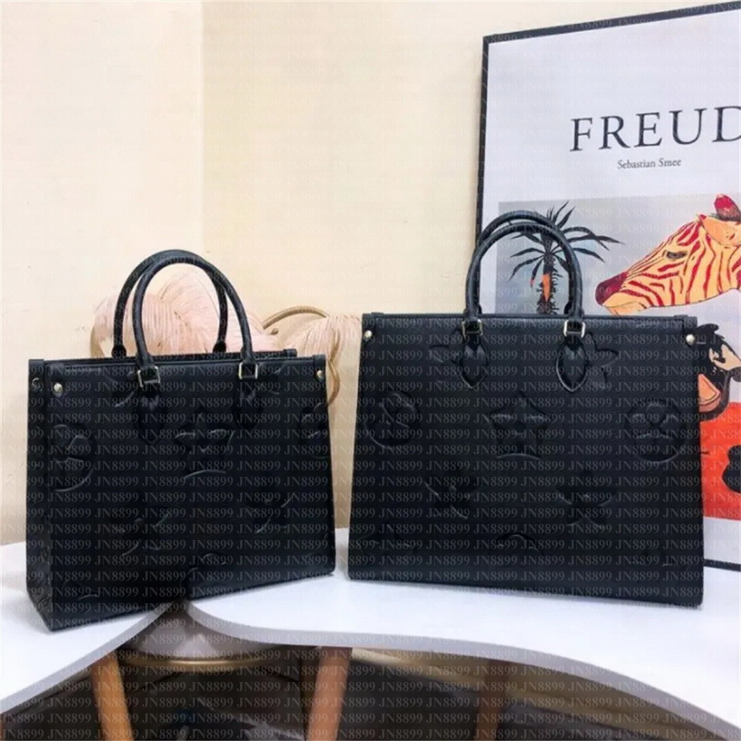 Top quality Designer Bag Onthe go Embossed Flower Large Capacity GM MM size Tote Bag Sac Femme Shoulder Bags Women Handbag Handle Lady Totes Bag Female backpack bag