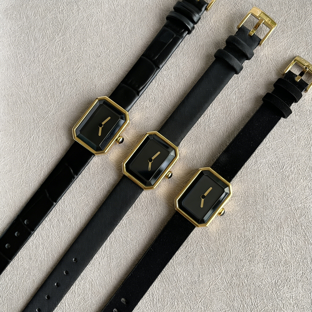 Luxury Cc Watch Swiss Made Channel Watch Top Quality Designer Watche Womens Swiss Quartz Rectangle Watches Fashion Real Leaer Strap with Gift Box Packing