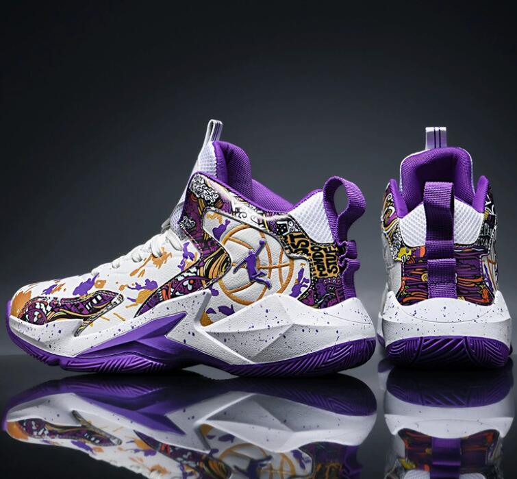 Breathable basketball shoes in spring and summer, new wear-resistant professional practical sports shoes for teenagers waterproof and trendy shoes Z 1