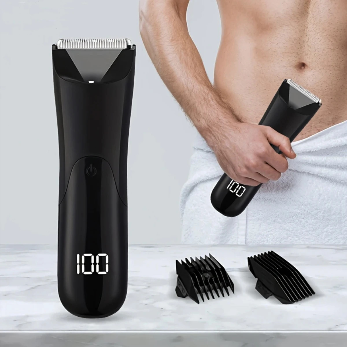 Mens Body Trimmer Electric Razor Pubic and Underarm Hair Private Ceramic Blade Grooming Kit 260108