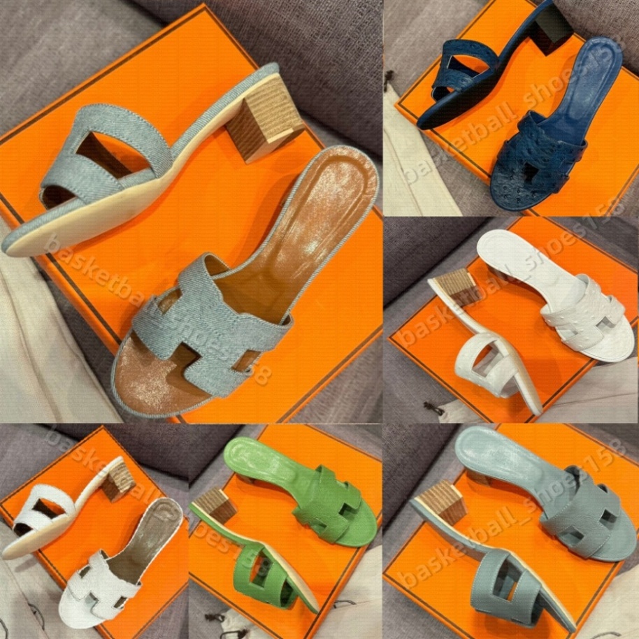 Designer Sandals sandal Women Shoes Gunuine Leather High Heel Sandal Classic Flat Slides Beach Slipper With Box 26ss uuu