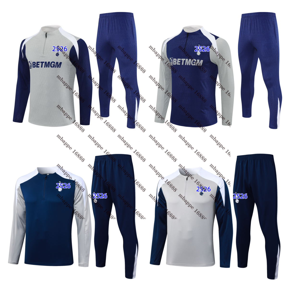 Tottenham Long sleeved half pull training suit spur Klinsmann GASCOIGNE ANDERTON SHERINGHAM 2025 26 HAM BALE KANE HOJBJERG Adult children's clothing sportswear 666