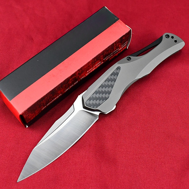 Folding Knife KS 5500 Collateral KVT Assisted Flipper Knife D2 Drop Point Blade Stainless Steel Handles Outdoor Camping Knife