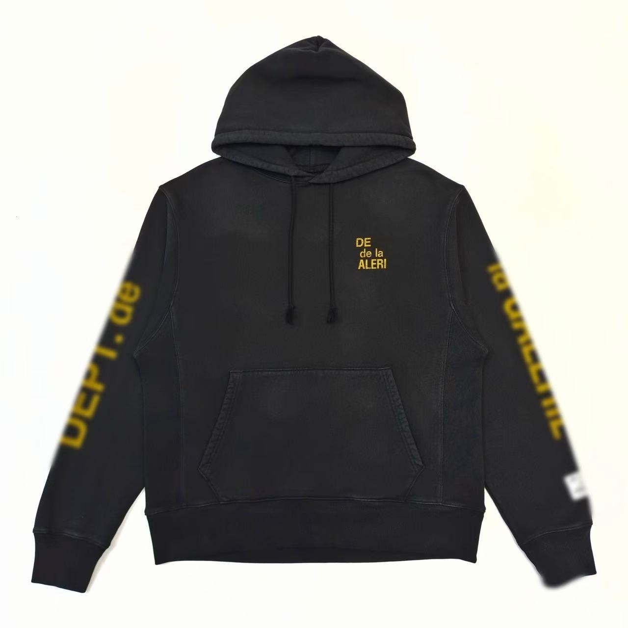 25SS paris italy black mens designer sweater Casual Street Fashion Pockets Women men Couple hoodie Outwear free ship K1228