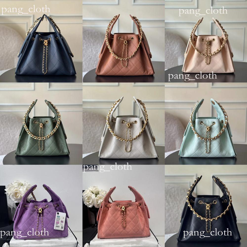 12A Designer Bag Mirror Quality leather CC 25bag totes Bag Luxury hobo Shoulder Bags Genuine Leather Caviar Lambskin Classic All Black Wallet Quilted Handbag