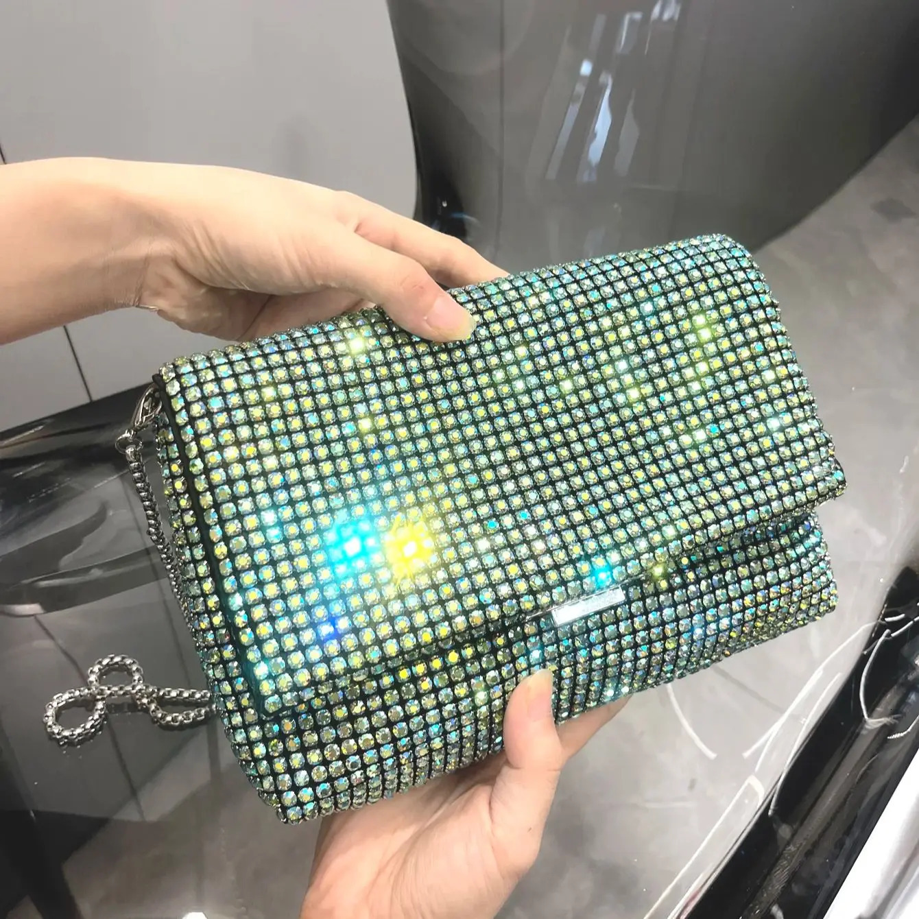 s Clutch Purse Bag For Women purse Shoulder Shiny Crystal Purses and Handbag Evening 260104