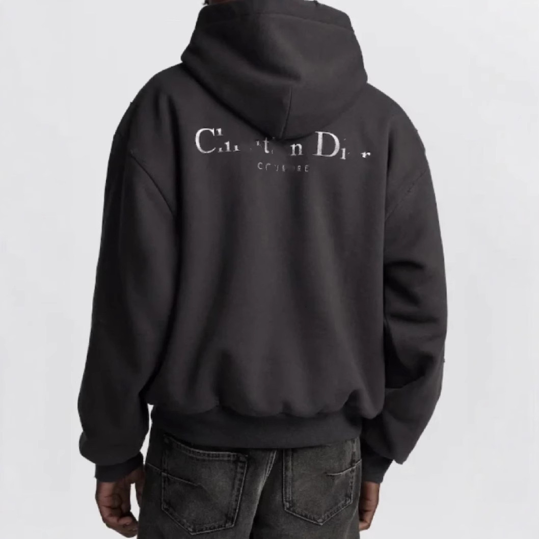 designer clothes 4 days ship Correct Version DO Home 2024 New Classic Logo Letter Print Distressed Hooded Sweatshirt