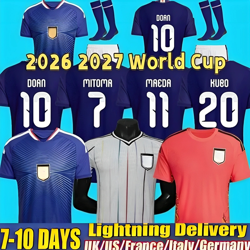 Japan Jersey 2026 2027 World Cup Japan Soccer Jerseys 26 27 Cartoon ISAGI ATOM TSUBASA MINAMINO ASANO DOAN KUBO ITO Adult Men Kids Kit Set Japanese Football Shirt