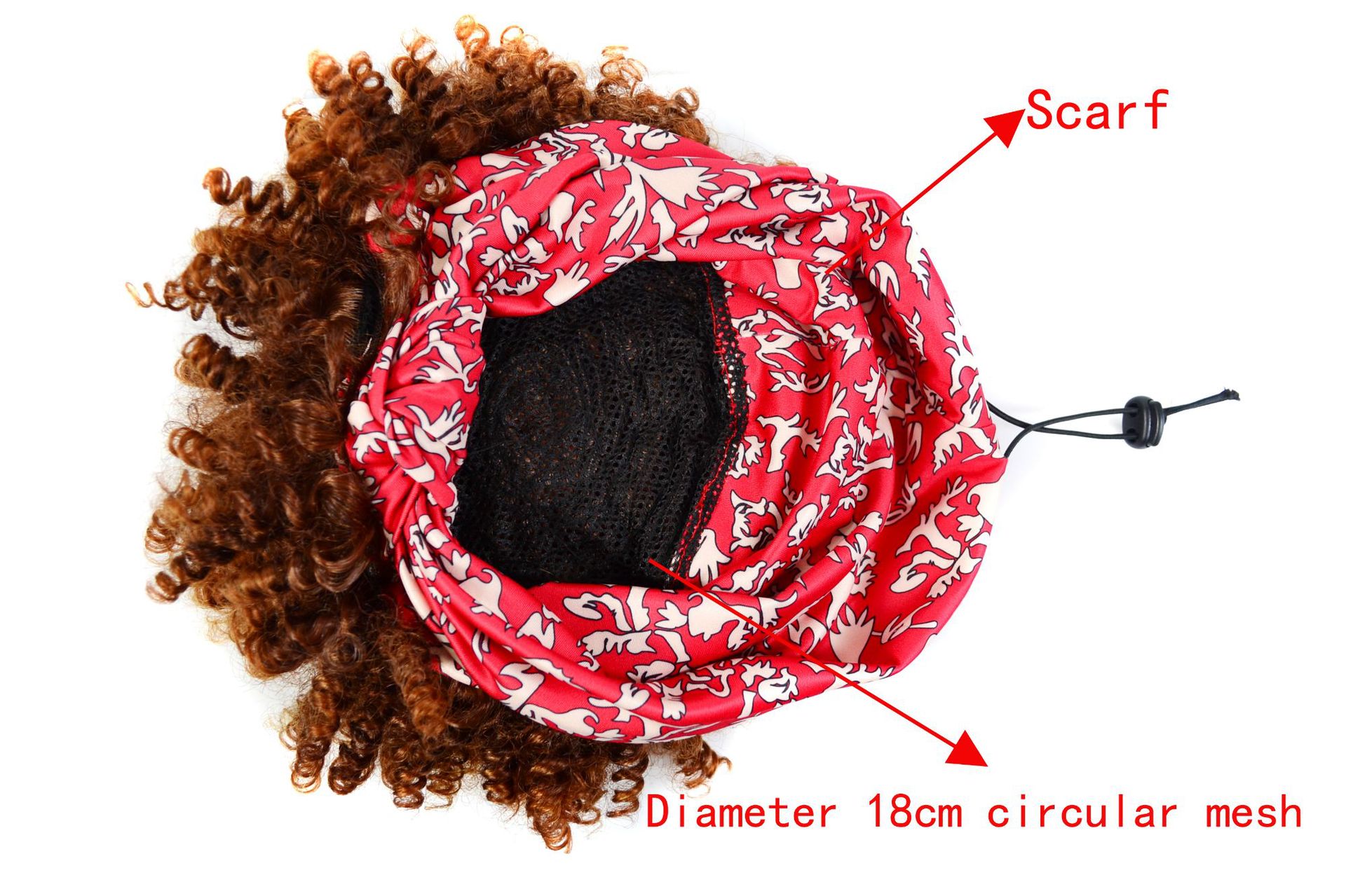 Black Curly Headband Wig For Black Women Curly Half Wigs With Headband Attached Synthetic Wrap Wigs For Daily Use