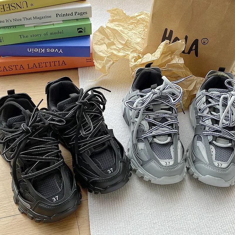 sneaker Fashion 5 shoes women men Men's Chunky Sneakers Male Female Trendy Casual Sport Shoes size36 44 wenhu1010 - view 7