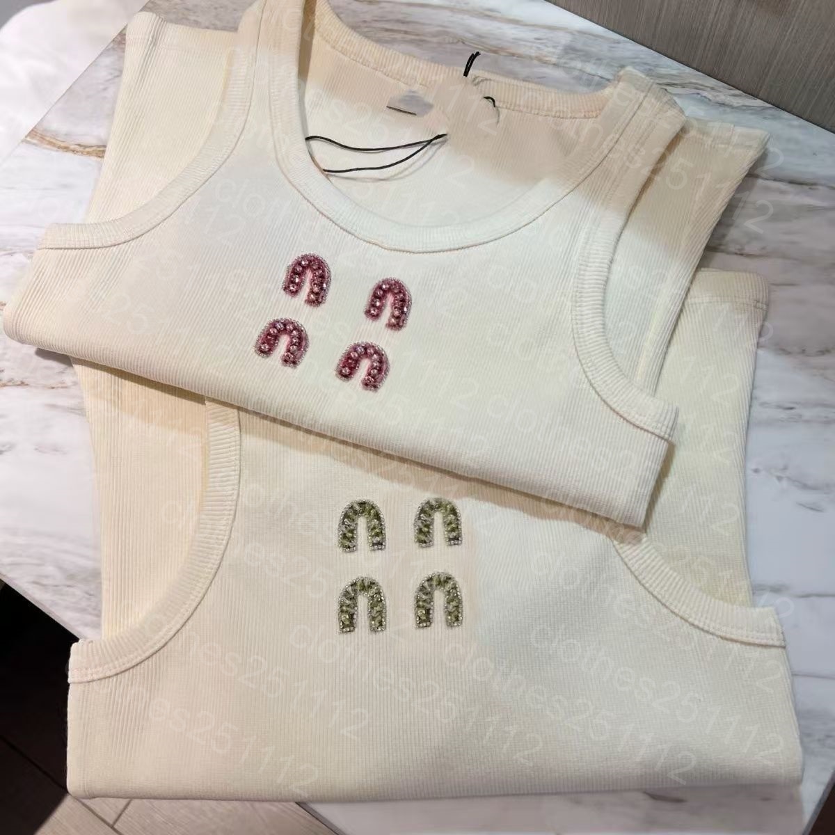 designer tank top womens tanktop women tanks vest top letter tops women corp top fashion vest summer sleeveless cropped embroidery elastic sport knitted Tank Tops