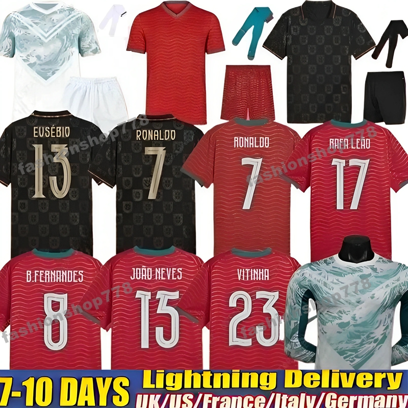 2026 Portuguesa Portugal Soccer Jerseys RUBEN RONALDO PEPE Portugieser 26 27 Portuguese Football Shirt Men Kids Kit Sets World Cup Team Portugals Tops Thailand