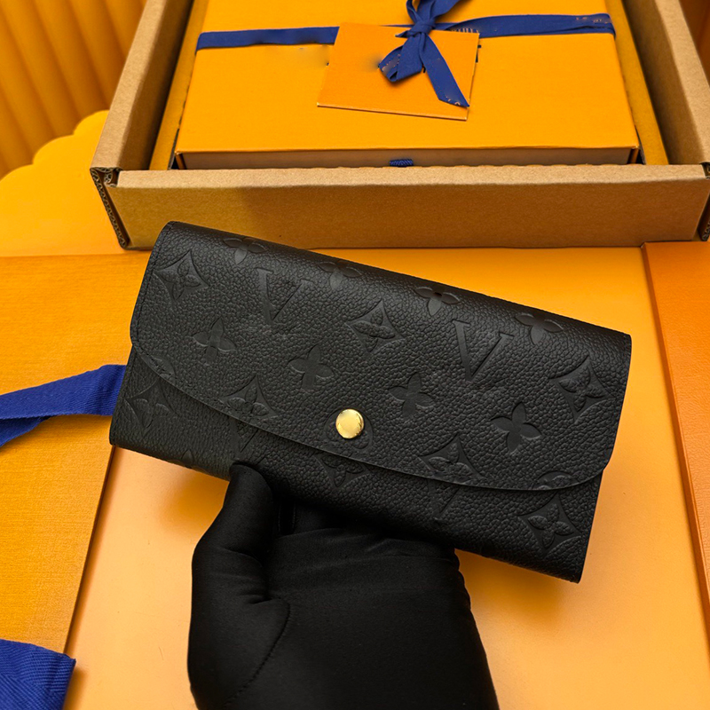 Fashion Black Designer Wallet Women Short Purses Emed wer Letters Credit Card Holders Ladies Plaid Money Clutch Purse Bag with out Box Bag