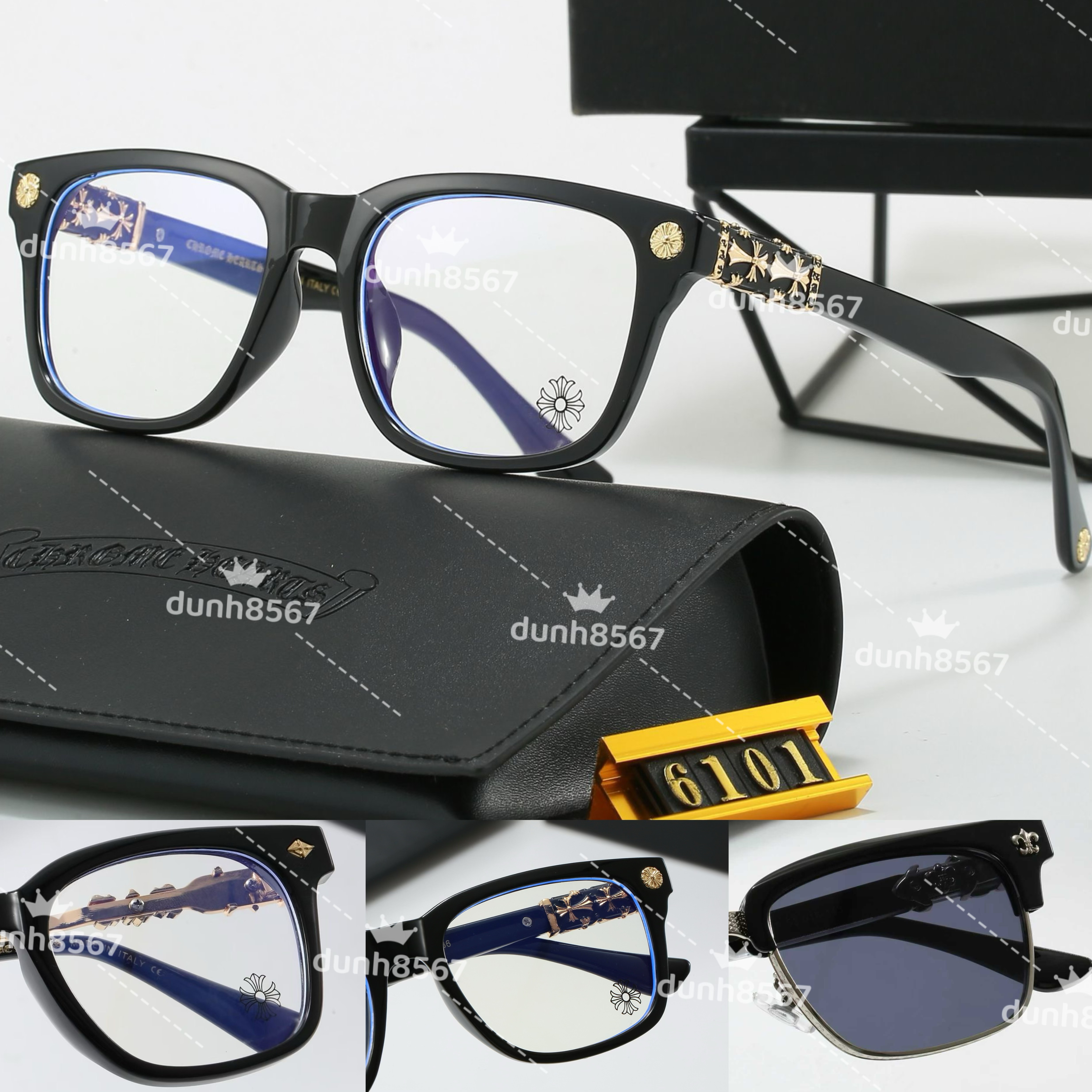 2026 New Style Chrome Sunglasses Designer High Street Daily Casual Brand Sunglasses luxury Chromed Glasses For Women Frames 6101/8010/2820