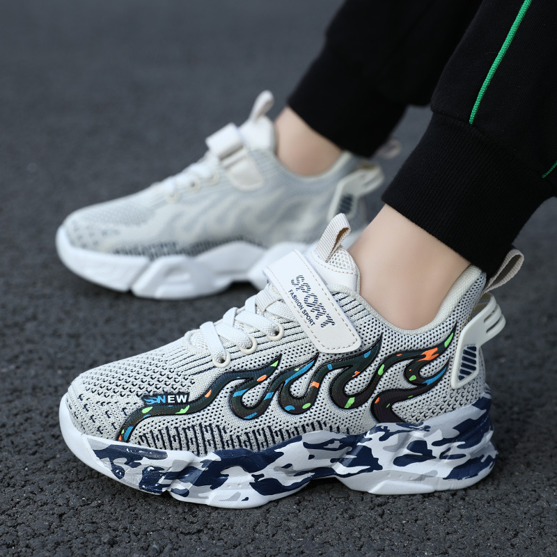 Childrens Boys Sports Shoes Walking Sneakers Four Season Breathable Fashion Casual Kids Sport Running Shoes Casual Boy Sneaker