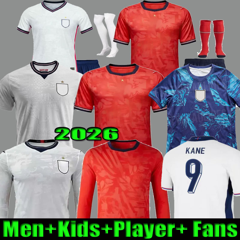 24 25 26 BELLINGHAM EnglANds Soccer jerseys 2026 Player Fans KANE SAKA MOUNT Palmer FODEN Football Shirts Men kids Women player fans Kits 2025 2024 Kits set
