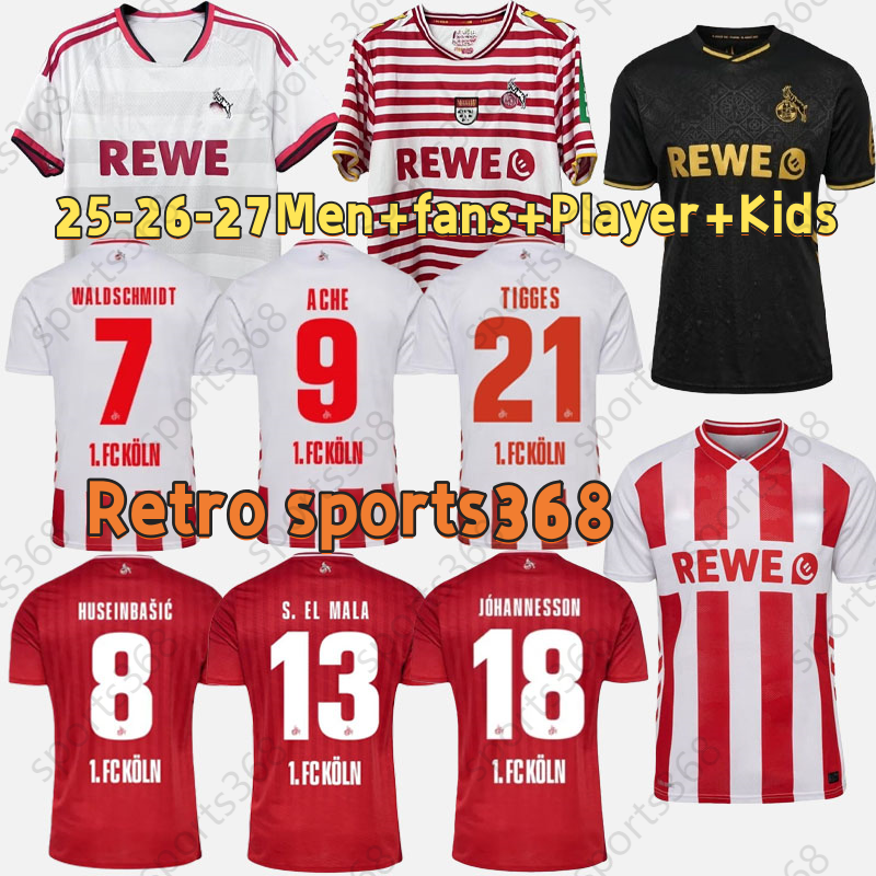 16-4XL 2026 2027 Soccer jerseys FC Koln football jersey 25 26 27 Koln jersey MARTEL HUBERS S. EL MALA KAINZ HUSEISIC LJUBICIC football shirt Kit Retro Men fans kids kit