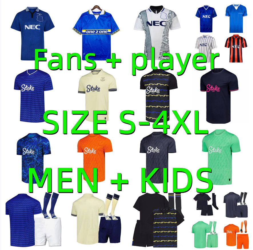 25 26 EVERTONES NDIAYE EFC Soccer Jerseys 2025 2026 DEWSBURY-HALL GREALISH KEANE GARNER Tarkowski McNeil Pickford IROEGBUNAM Football shirt Men Kids Player version