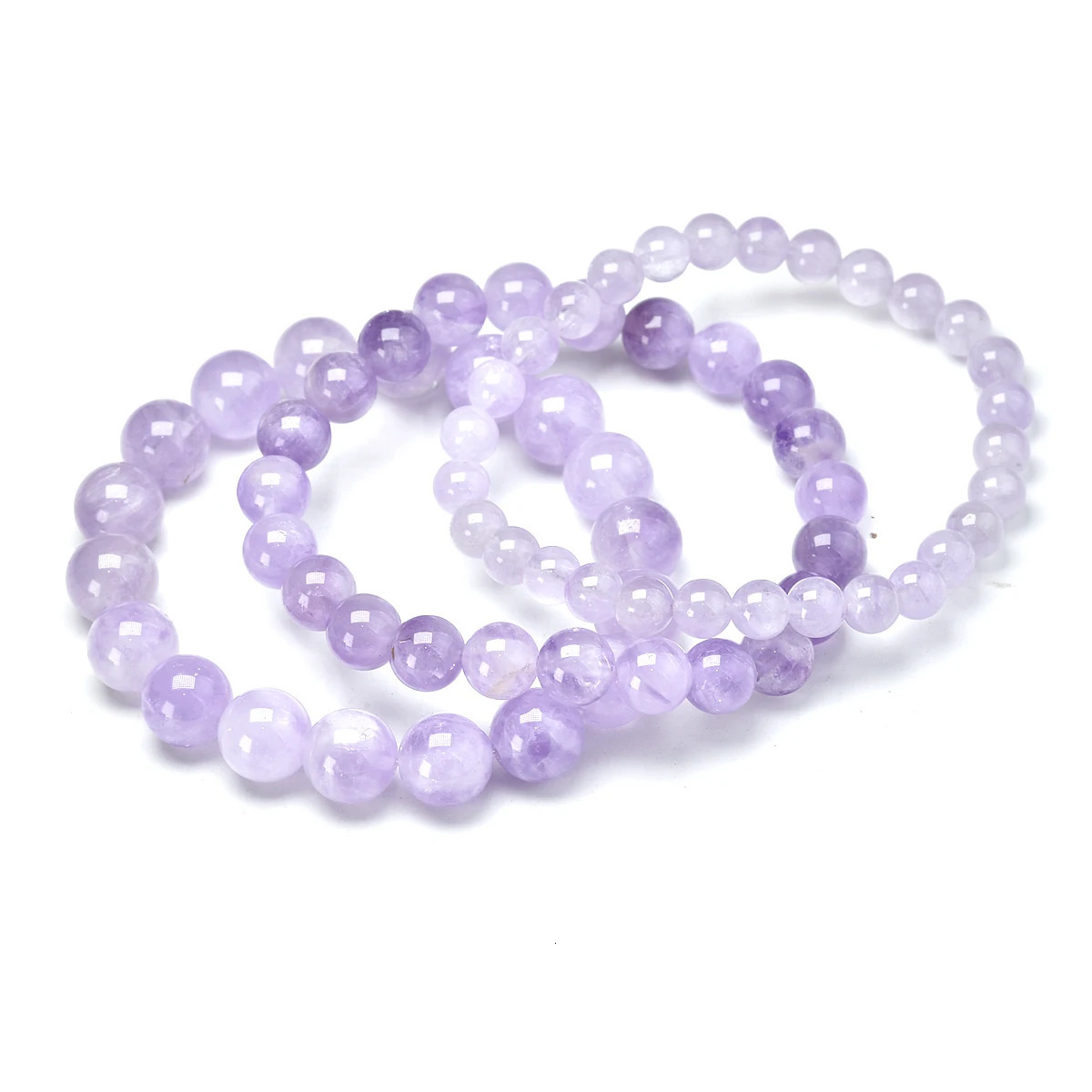 Natural Purple Jade Round Bead Bracelet 6mm 8mm10mm Healing Spirit Bracelets Gem For Women and Men Strand Meditation Jewelry 260107