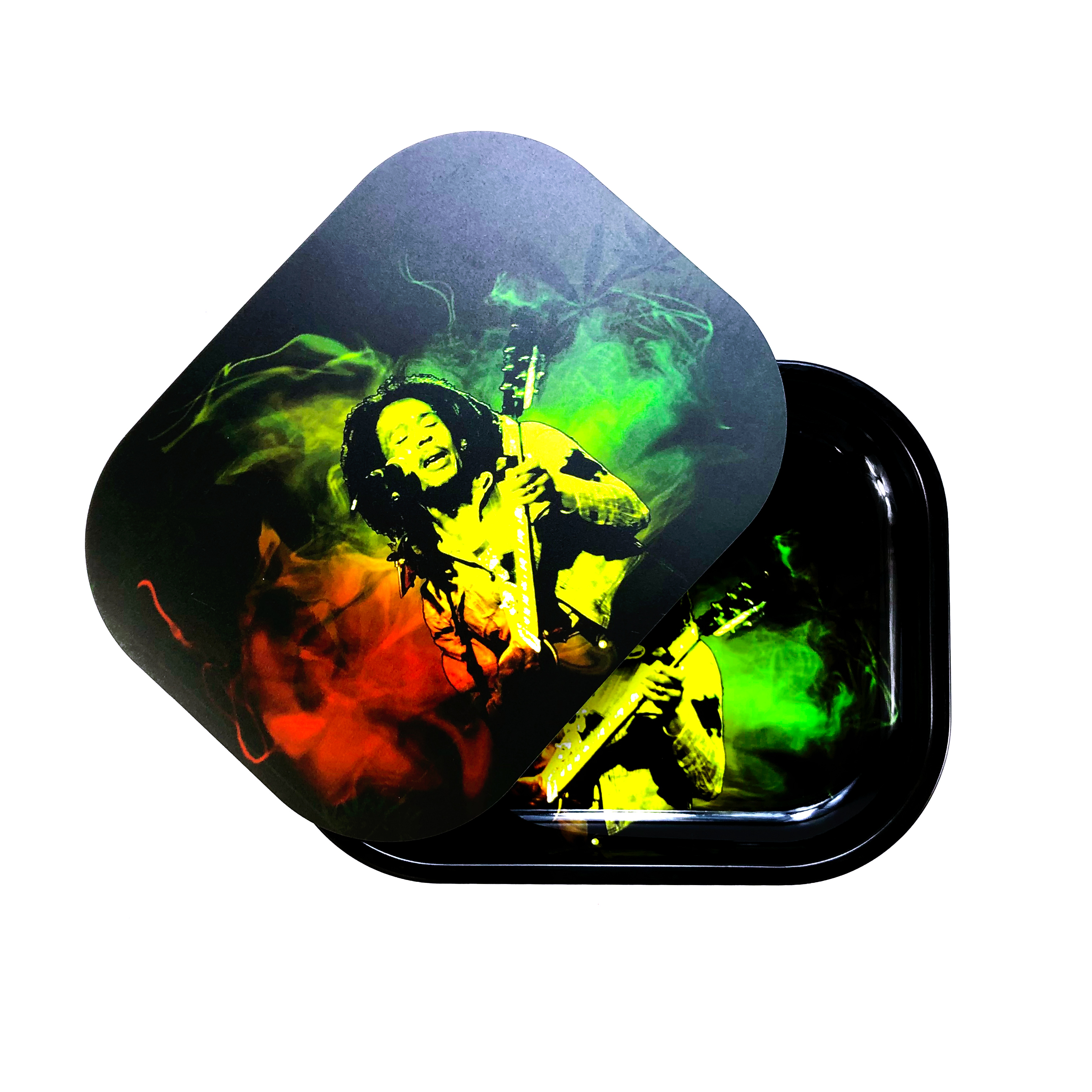 180*140mm 35 Styles Backwoods Cartoon Rolling Tray With lid Metal Cigarette Smoking Small Trays Dry Herb Tobacco Plate Case Storage Mini Machine Tool 