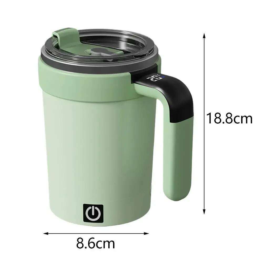 Portable Automatic Cup Detachable Gym Smart Insulated Magnetic Stirring Electric Stainless Steel Coffee Mug