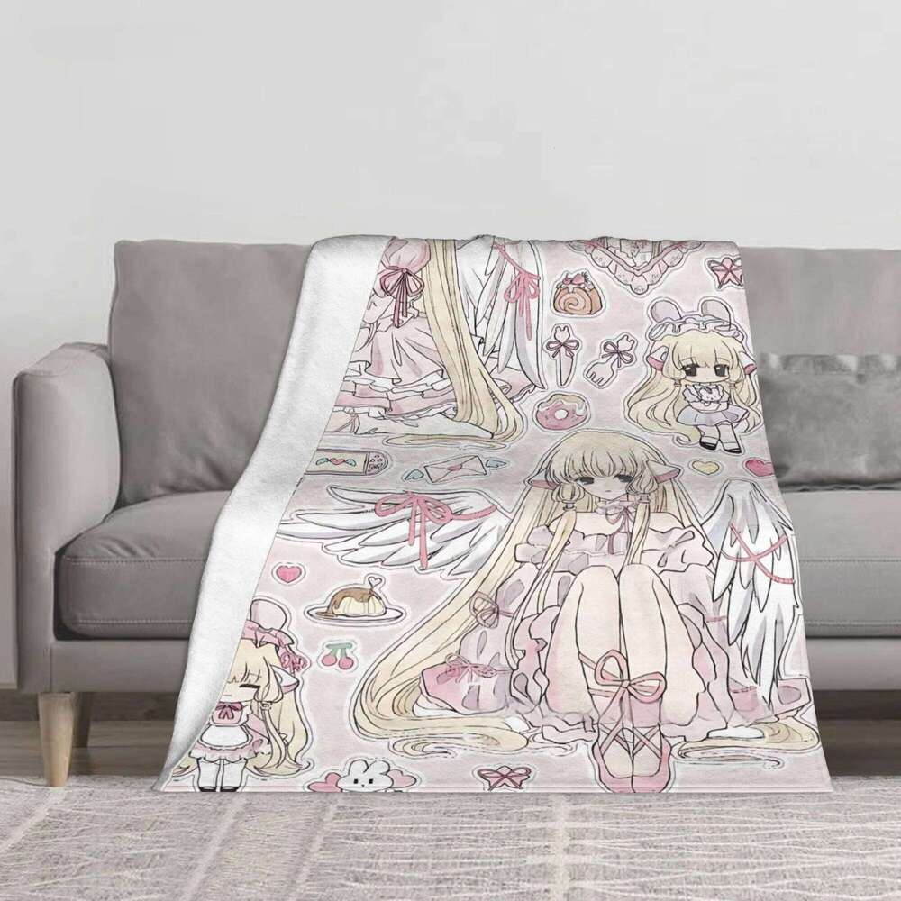 Chobits Anime flannel blanket for Home Travel For Winter Throw Christmas Blanket XJ260112