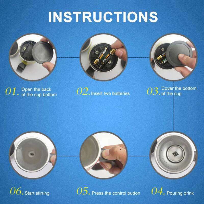 450ML Automatic Electric Mixing Coffee Milk Self Stirring Mug Stainless Steel Thermal Smart Double Insulated Cup