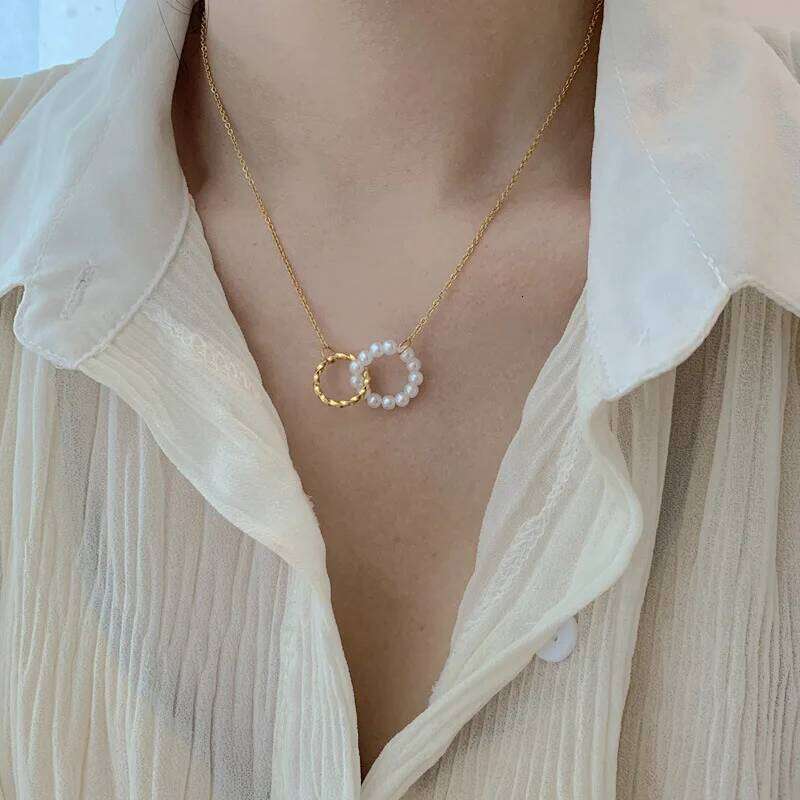 FNIO Y-shaped Collarbone Pendant Long Irregular Cross Knotted Chain Necklace Holiday Gift for Women Jewelry H260112