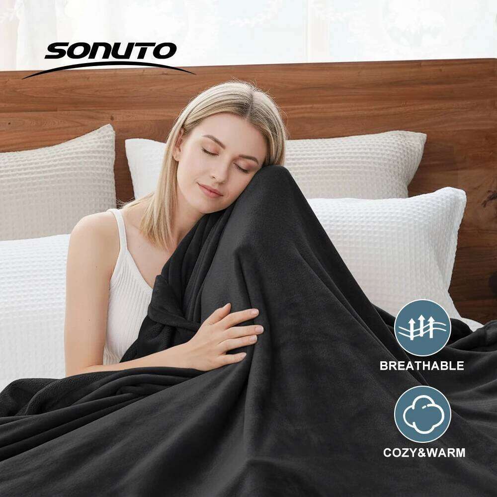 Newest Spring Winter Flannel Blanket Fluffy Warm Soft Sofa Cover Bedspread Solid Black Coral Fleece Plush Blankets For Beds XJ260112