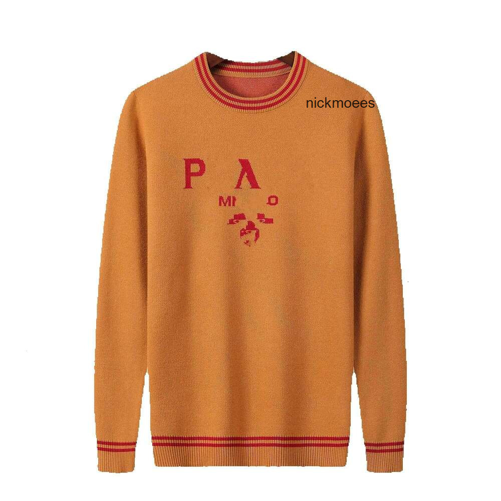 designer Designer Luxury Sweater Long Sleeve Knit Fashion Turtleneck Sweatshirt Mens Casual Pullover Womens pradas pra MK3A