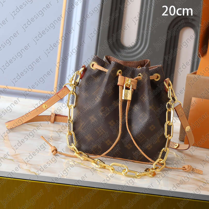 Classic Bucket Shoulder Bag Womens Sling Bag Designer Bag Fashion Drawstring Purse Luxury Bag Travel Bag Crossbody Bag Old Flower Evening Bags 20-30cm