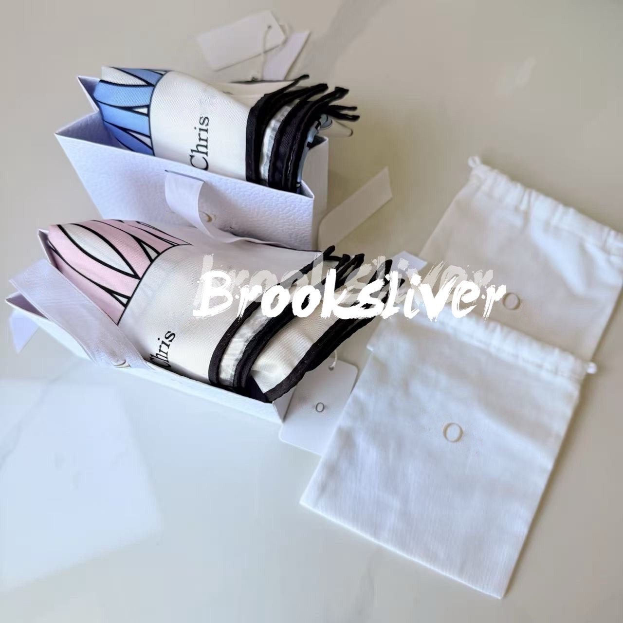 party favor gift package Fashion Twilly color Option Slik 90CM kerchief Party gift with paper bag and cloth dust bag