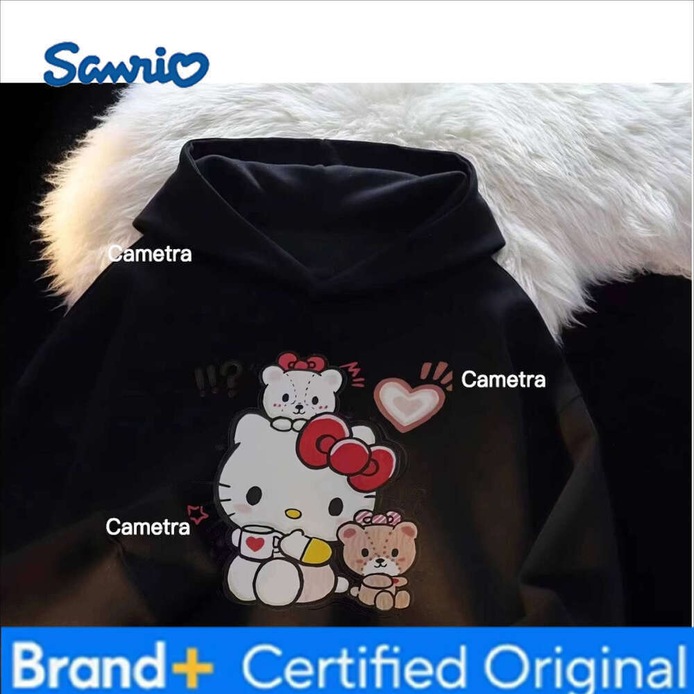 Sanrio Personalized Stitch Autumn/Winter Small Medium Large Men's and Women's Hooded Hoodie Long Sleeve Loose Thick Coat Trendy H260112