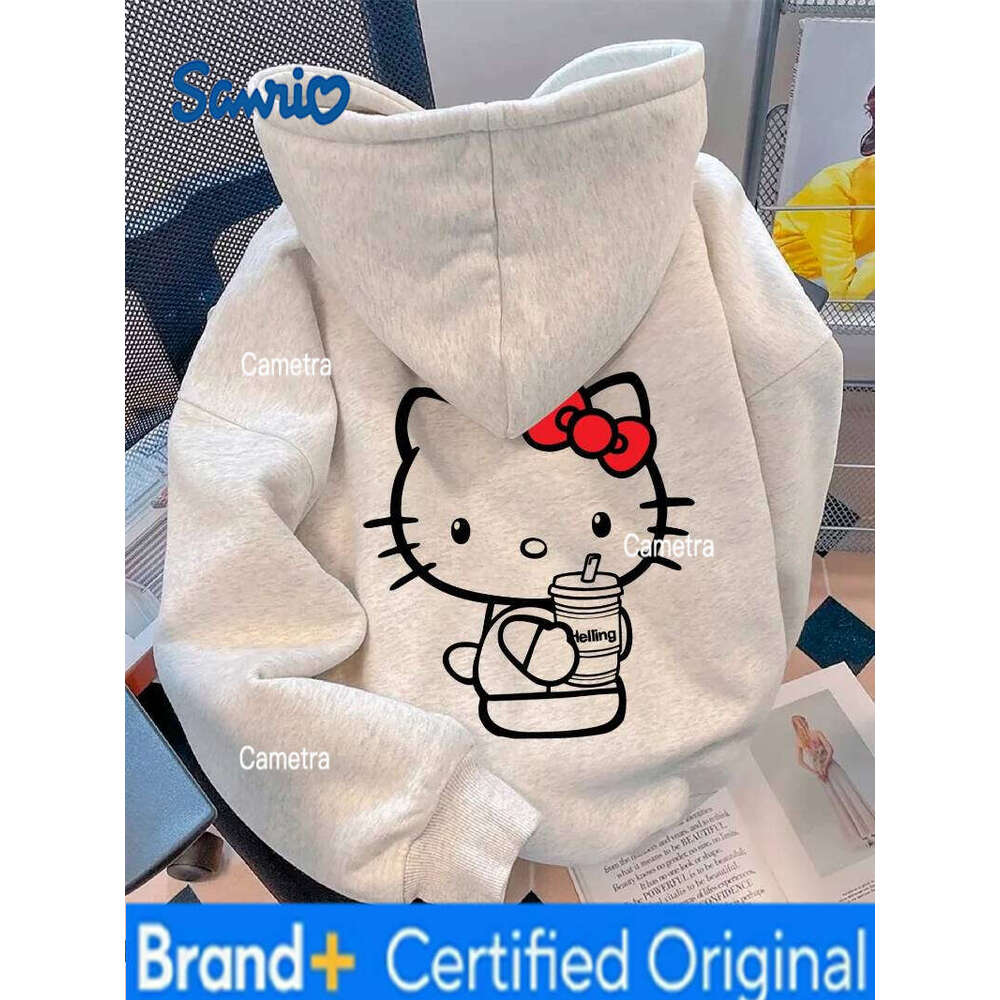Sanrio Disney Cartoon Printed Fleece Hoodie Is Fashionable Versatile, Suitable for Daily Wear and Machine Washable H260112