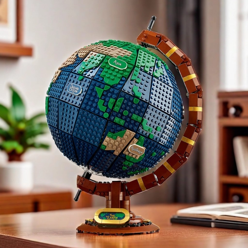 Creative Globe 21332 Building Set Large Display Piece Boys' Assembly Educational Toy Free Shipping