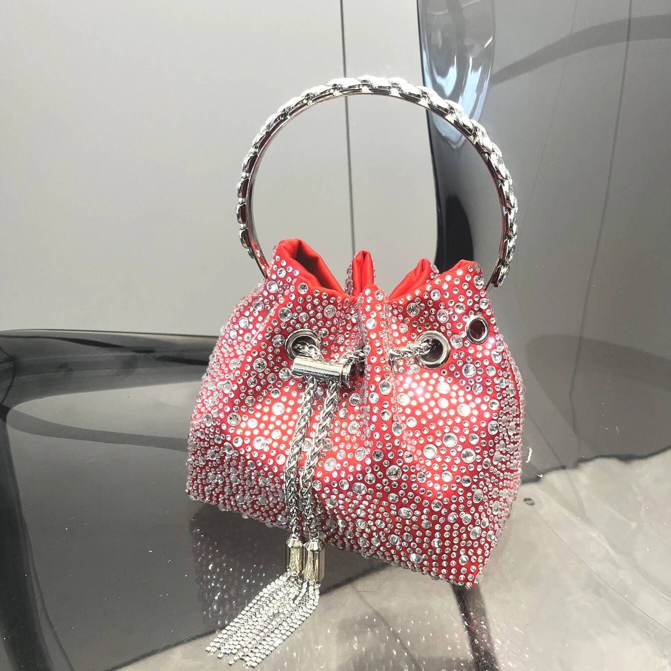 Bestseller Rhinestones Evening clutch Bag Purses and handbag luxury Designer shoulder Shiny Crystal Clutch purse bucket bag ddmybear