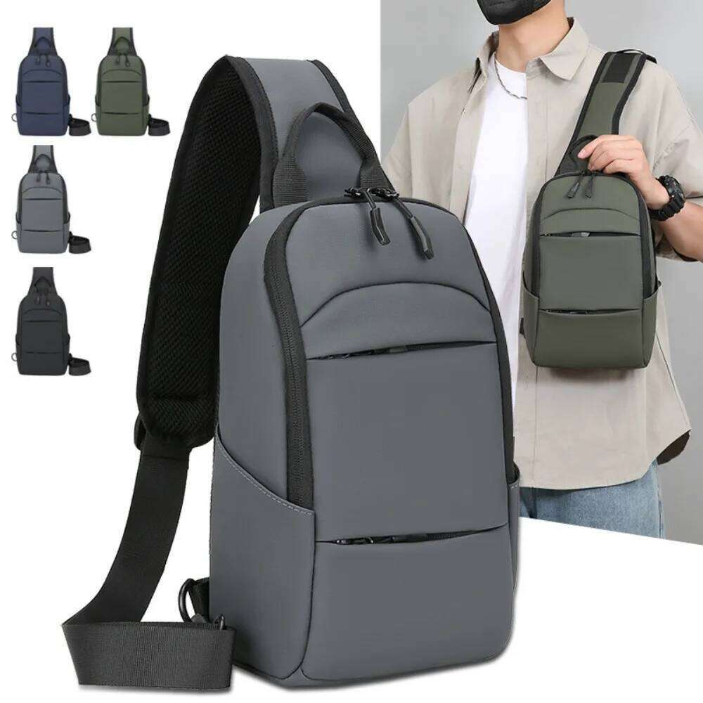 Waterproof Chest Bag Men Large Capacity Phone Bags Male Messenger Sling Pouch Short Trip Strap Pack Multifunction Fanny Packs