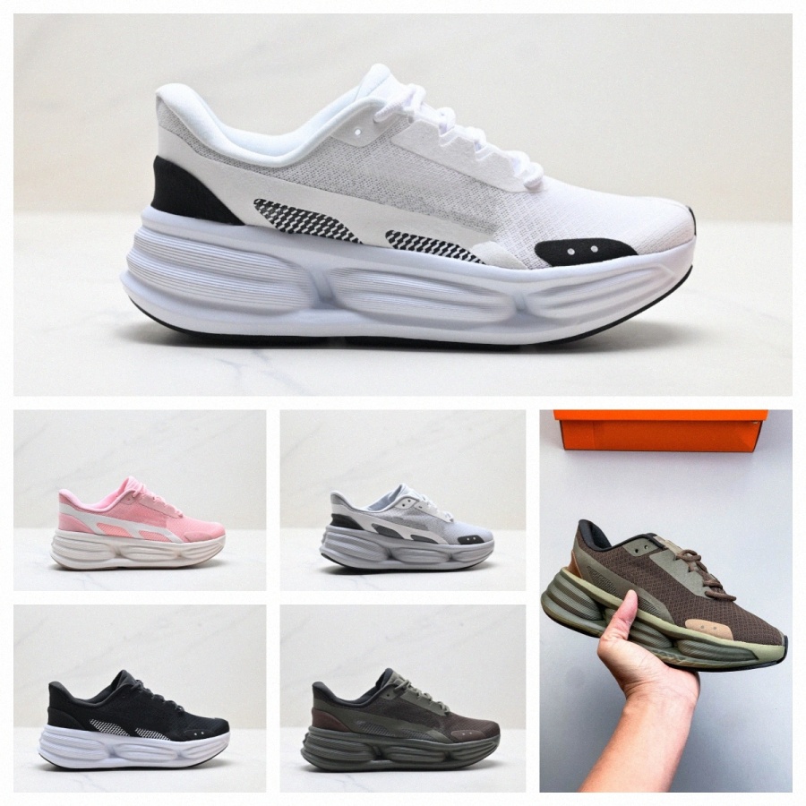 top comfort ride easyons designer running shoes men women thick sole foam ultralight Non-slip sneakers Black white gray outdoor leisure fashion traine K1rd#