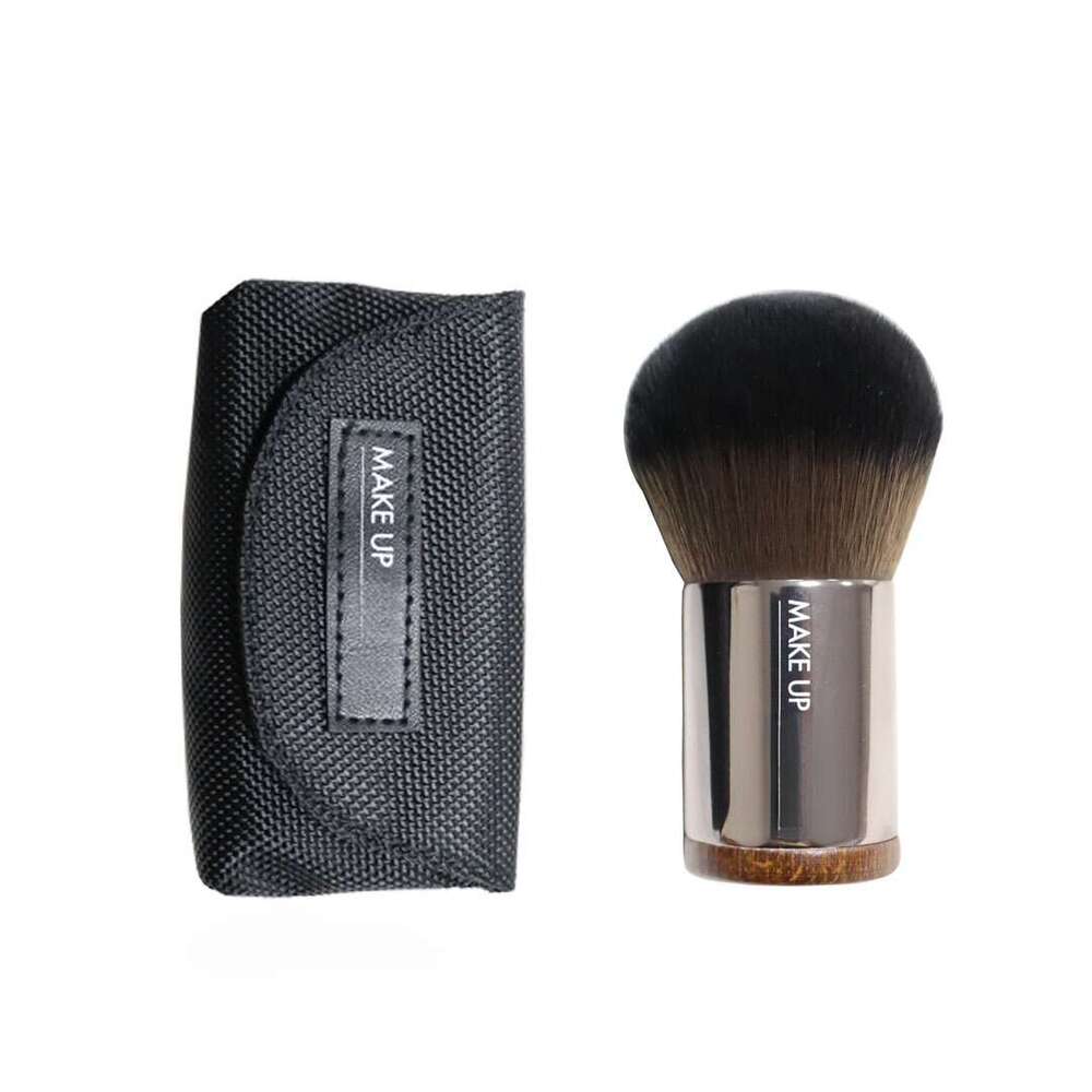 Designer make up brush mushroom brush loose powder brush foundation brush with storage bag makeup tools
