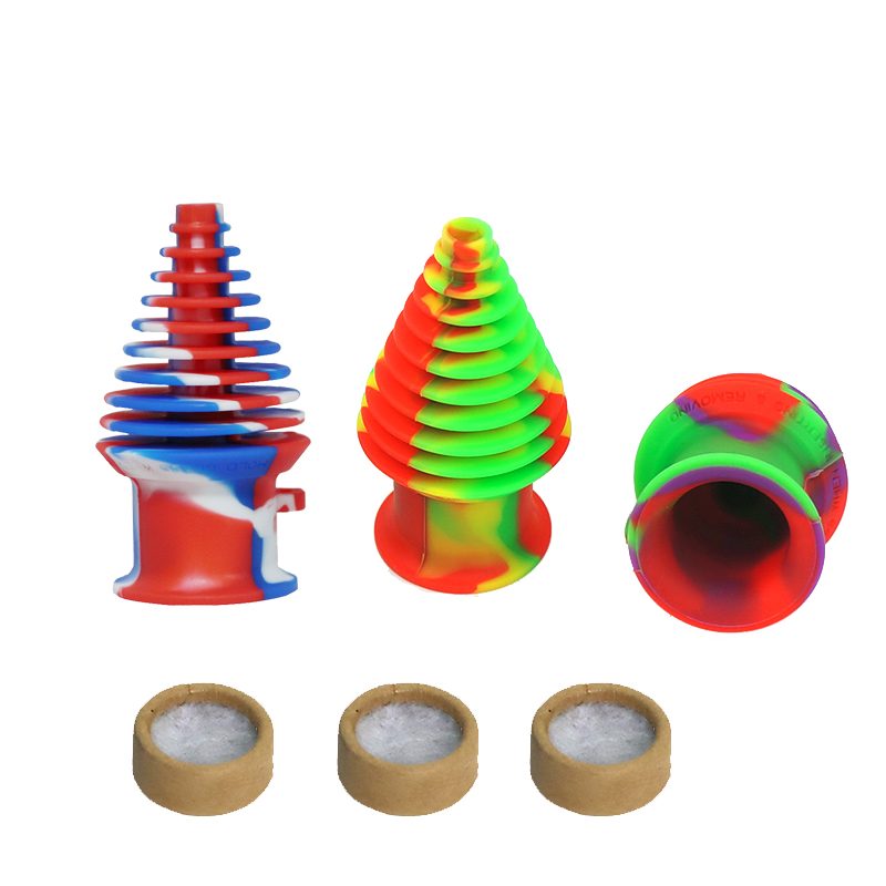 Silicone water bong Nozzle Smoking pipes Nozzle Funnel MouthPiece Filter Suction Nozzle Smoking Accessories Silicone filter For Tobacco bongs