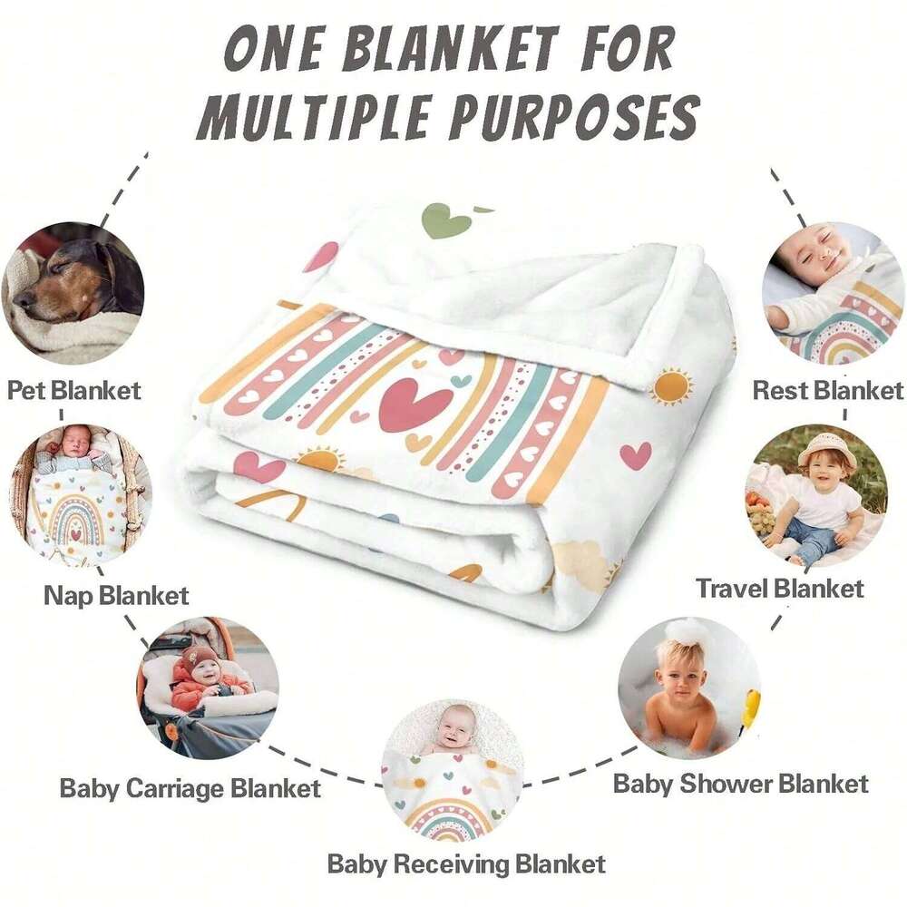 1PC Personalized Flannel Custom Name Skin-Friendly Bed Cover for Girls Kids - Unique Gift Blanket XJ260112