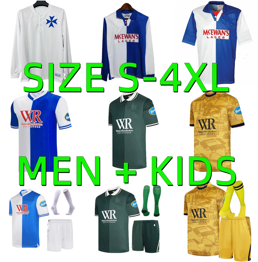 2025 2026 Blackburn Retro Soccer Jerseys Rover 94 95 25 26 OHASHI SHEARER GUEYE DOLAN SIGURDSSON BRITTAIN TRAVIS HEDGES 1994 1995 Vintage Football Shirt MEN kids kit