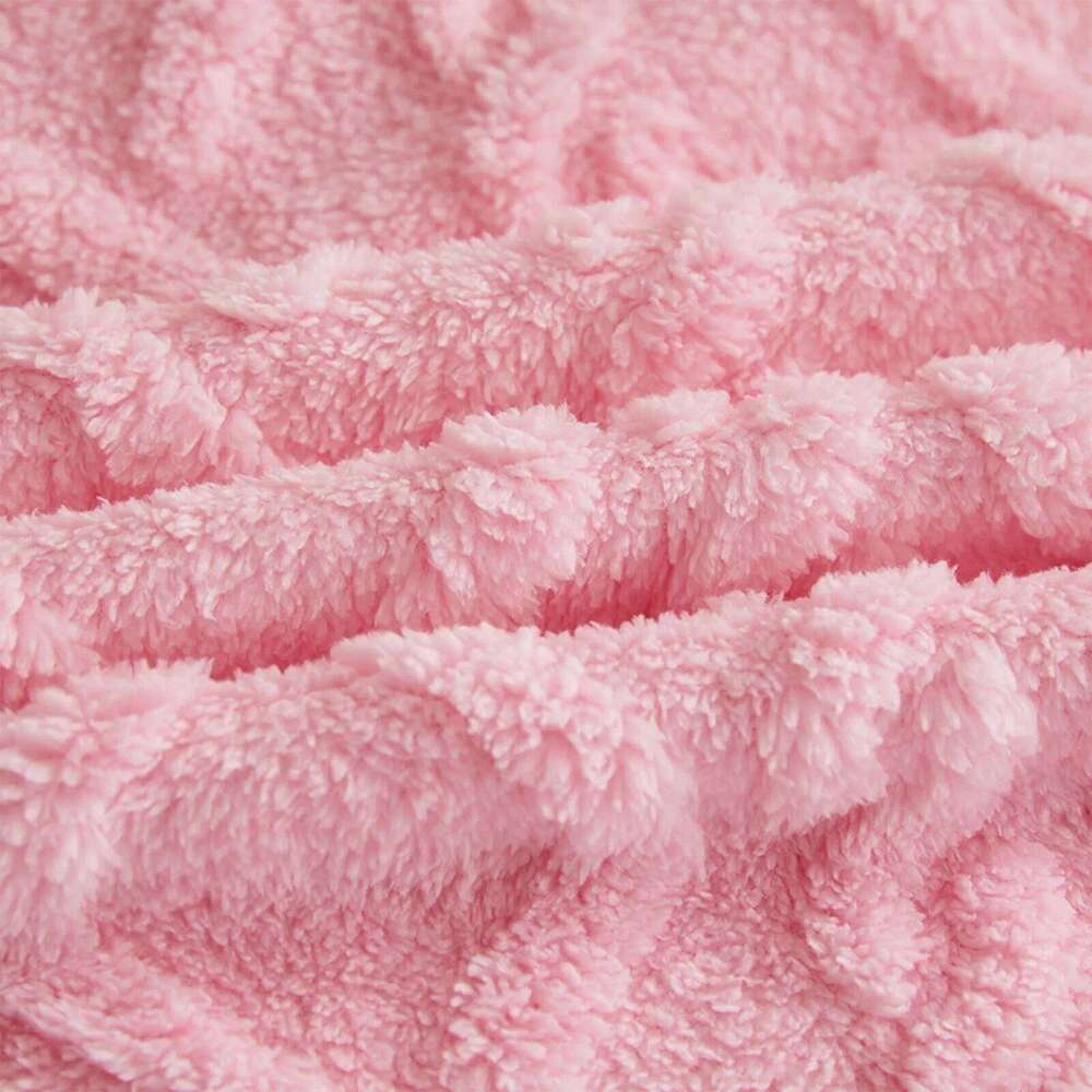51x 63 Inches Solid Fall Winter Coral Velvet Flannel Soft Thickened Cover Home Outdoor Travel Blanket XJ260112
