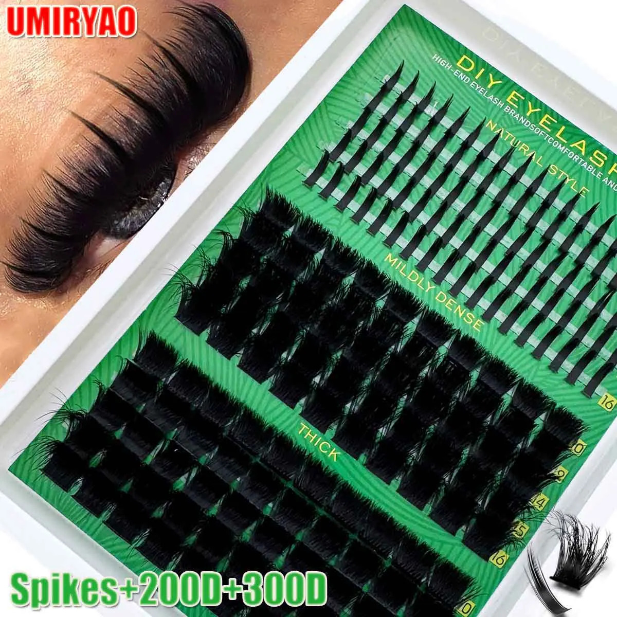 300D-60D Lash Clusters D Curl Natural Individual Lashes Extension Thick Makeup Soft Lashes Enlarged Eye Comfortable DIY At Home 260106