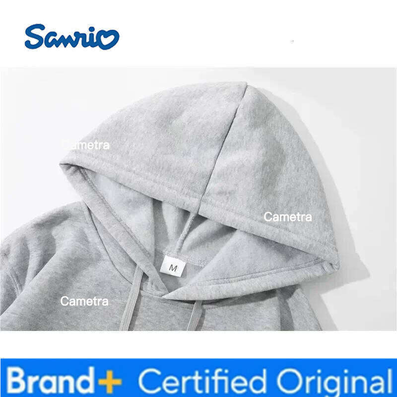 Sanrio Miniso Hello Kitty Men's College Loose Sweater Cute Cartoon Cat Women's Hooded Hoodie Fashionable Couple Trendy Top H2601121