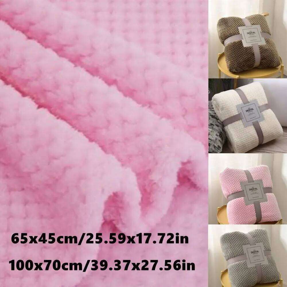 New Double Sided Blanket Warm Skin-Friendly Conditioning Quilt Ultra Soft Breathable Plush Striped Blankets XJ260112